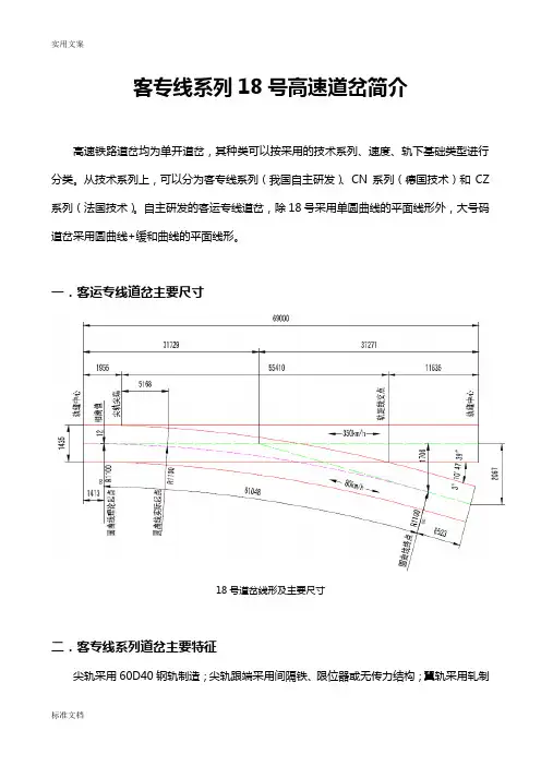 18号高速道岔基本知识