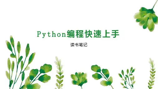 Python编程快速上手