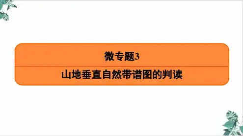 [优选]山地垂直自然带谱图的判读-高考地理一轮复习