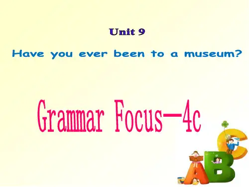 英语 八年级下册 人教版 Unit 9 Grammar Focus―4c 单元语法 课件