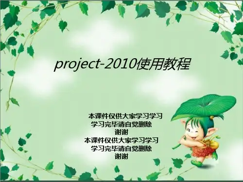 project-2010使用教程