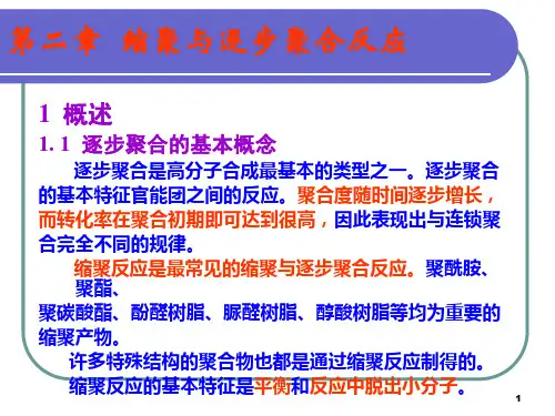 高分子化学课件 第二章 逐步聚合反应(1)