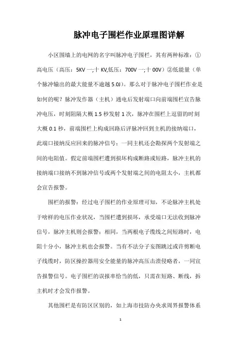 脉冲电子围栏作业原理图详解