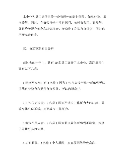 人资分析报告