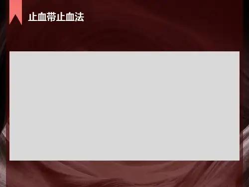 止血带止血法PPT课件