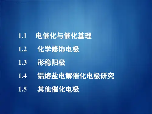 第1章电化学中电催化机理与电催化电极简介ppt课件