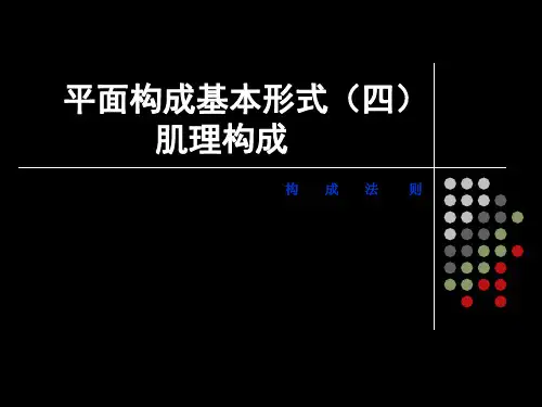 平面构成基本形式肌理构成 ppt课件