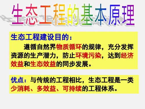 生态工程的基本原理  课件