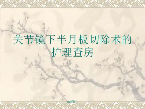 关节镜手术护理查房ppt课件