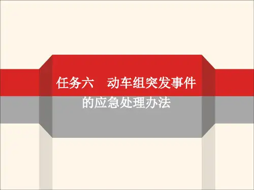 动车组运行组织管理-动车组突发事件的应急处理办法