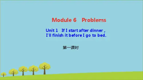 九年级英语上册M6ProblemsUnit1IfIst课件