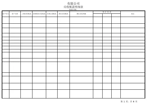 应收账款跟踪明细表