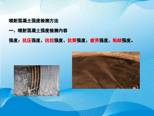 喷射混凝土强度检测方法-精品PPT课件