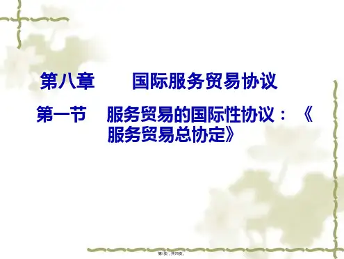 8-国际服务贸易协议