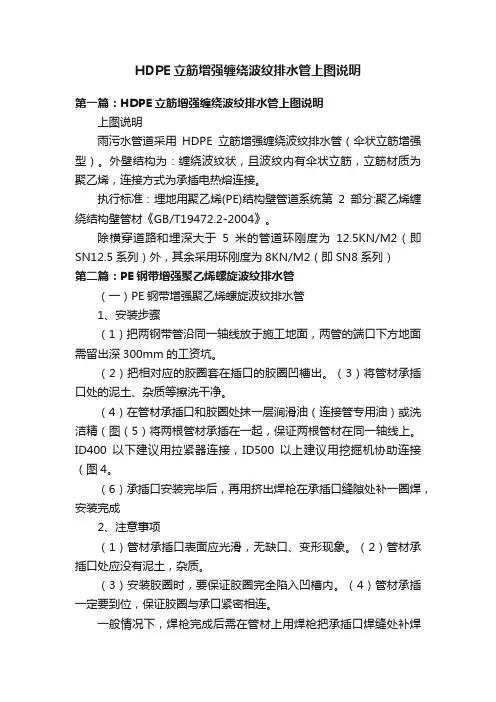 HDPE立筋增强缠绕波纹排水管上图说明