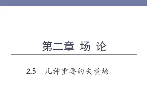 复变函数第四版-第二章_2.5 几种重要的矢量场