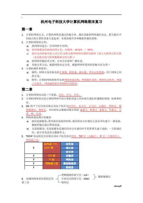 杭电计算机网络复习