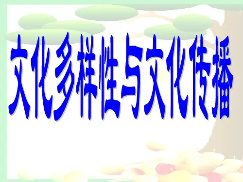 文化多样性与文化传播