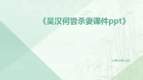 吴汉何尝杀妻课件ppt