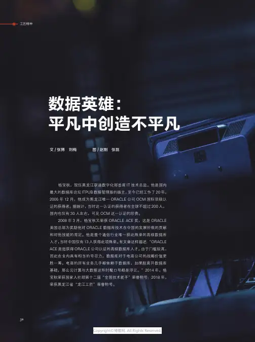 数据英雄：平凡中创造不平凡