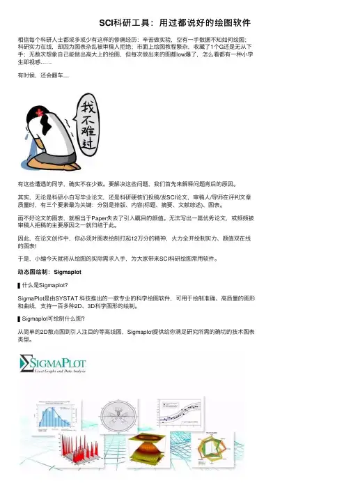 SCI科研工具：用过都说好的绘图软件
