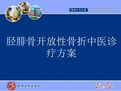 胫腓骨开放性骨折的中医诊疗方案