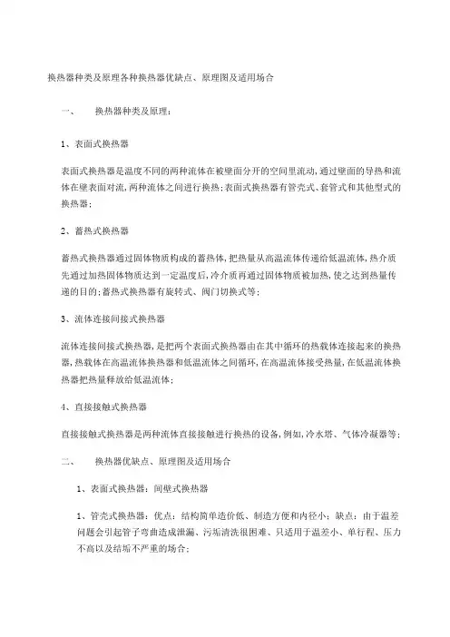 换热器种类及原理