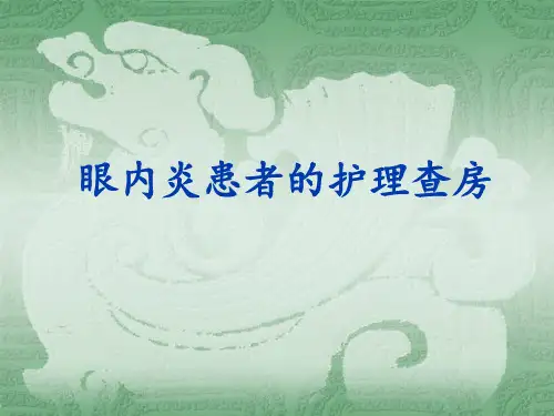 眼内炎患者的护理查房 PPT课件