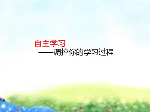 自主学习ppt课件