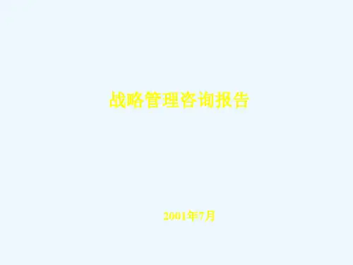 北京XX投资管理有限公司战略管理咨询报告(PPT 77)
