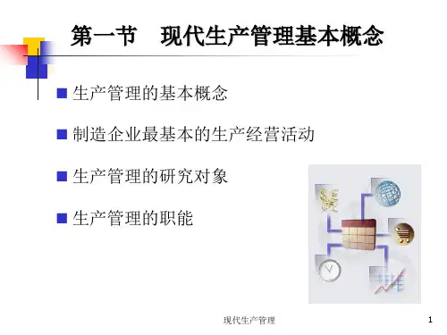 现代生产管理课件