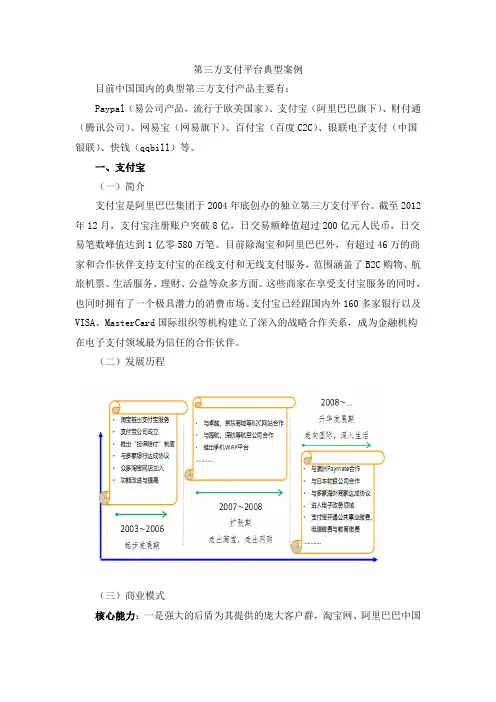第三方支付平台典型案例