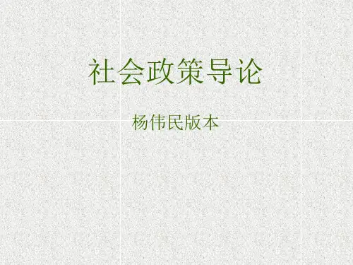 社会政策导论