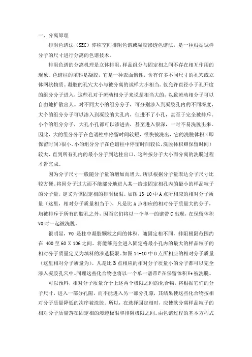 排阻色谱法