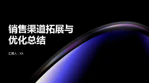 销售渠道拓展与优化总结PPT模板