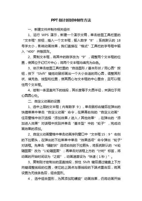 PPT倒计时时钟制作方法
