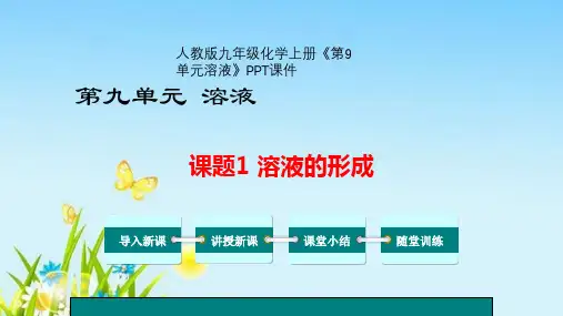 人教版九年级化学上册《第9单元溶液》课件