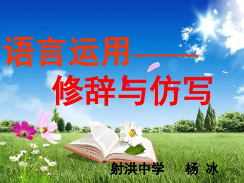 语言运用仿用句式