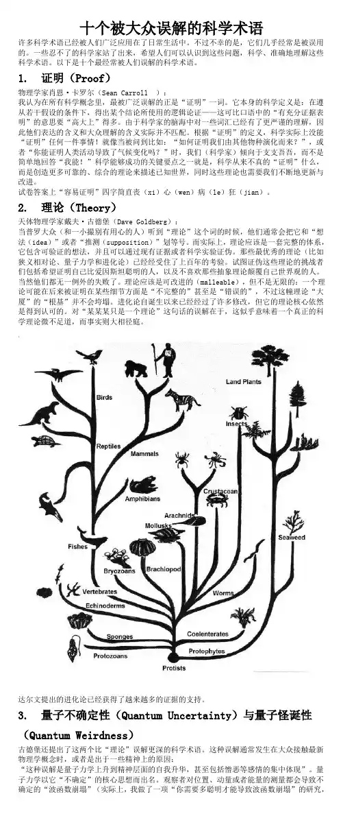 十个被大众误解的科学术语