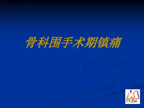 骨科术后疼痛管理新策略【43页】
