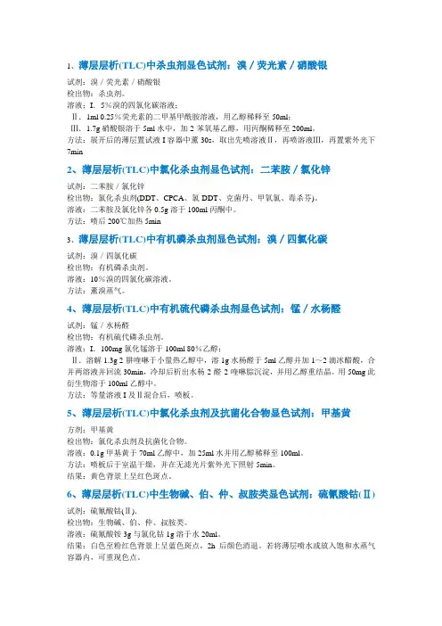 TLC显色