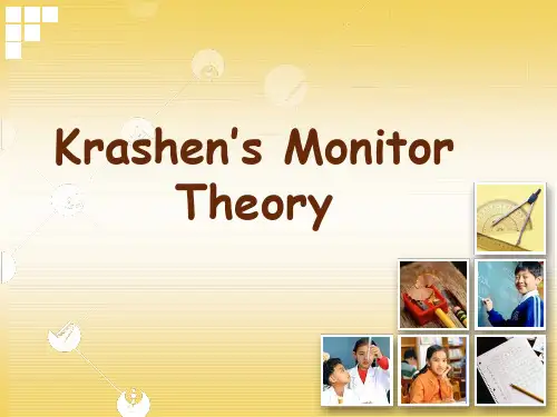 Krashen’sMonitorTheory监控理论