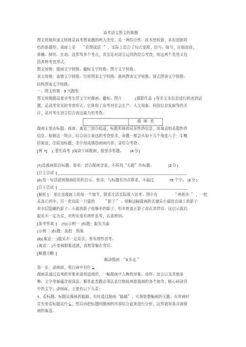 高考语文图文转换题+图文转换专项练习含答案 (2)