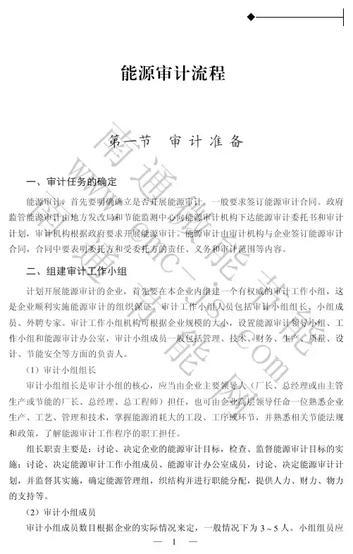 能源审计流程