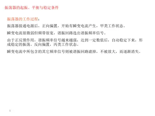 振荡器的起振、平衡与稳定条件