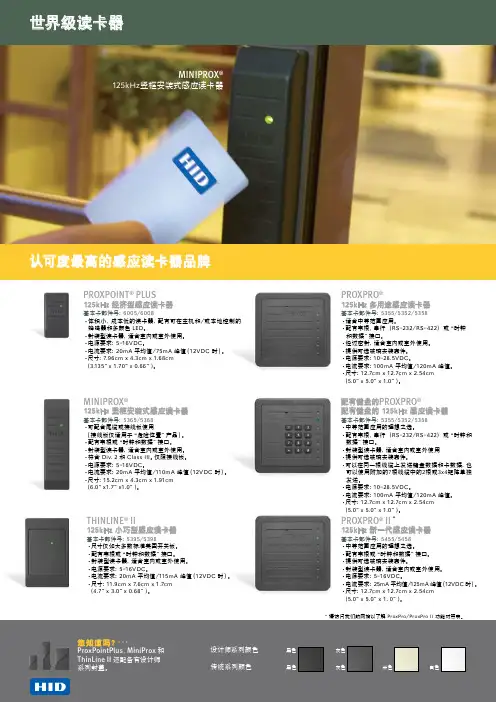 MINIPROX 世界级读卡器 说明书