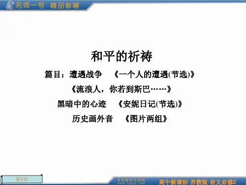 一个人的遭遇(节选)