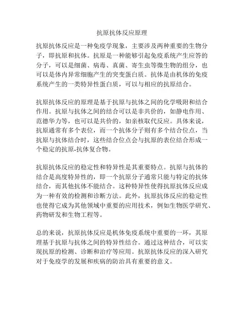 抗原抗体反应原理