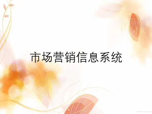 市场营销信息系统