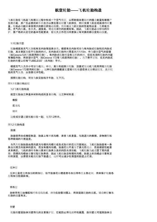 航空轮胎——飞机轮胎构造